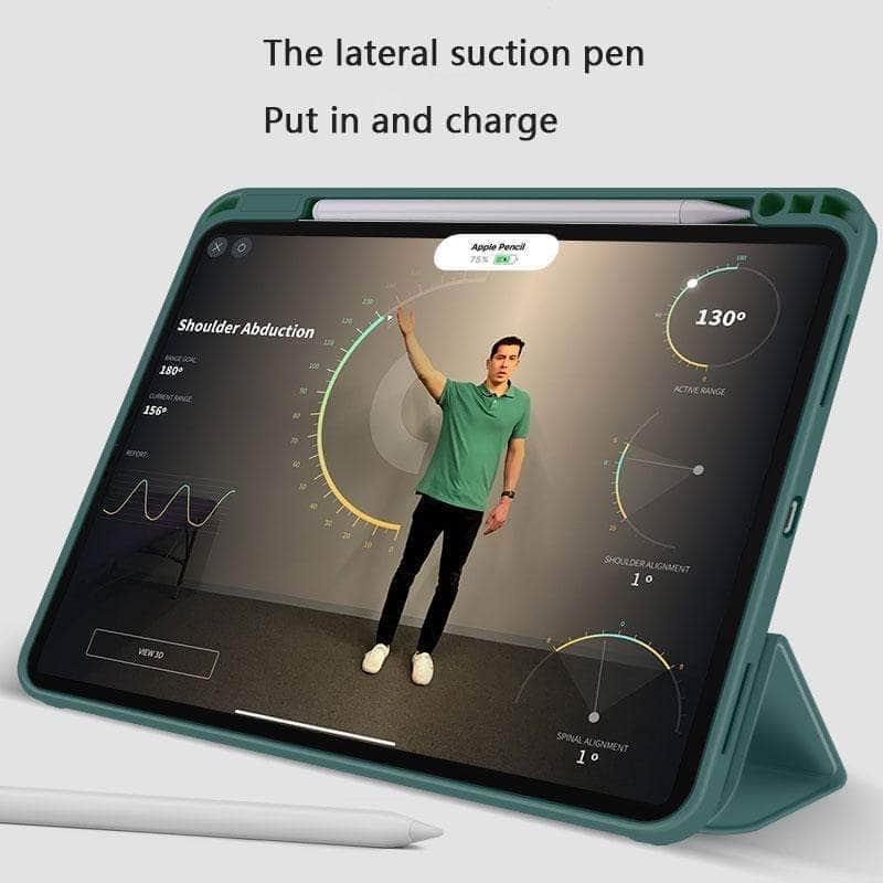 iPad Air 5 Wireless Charge Pencil Holder Smart Case