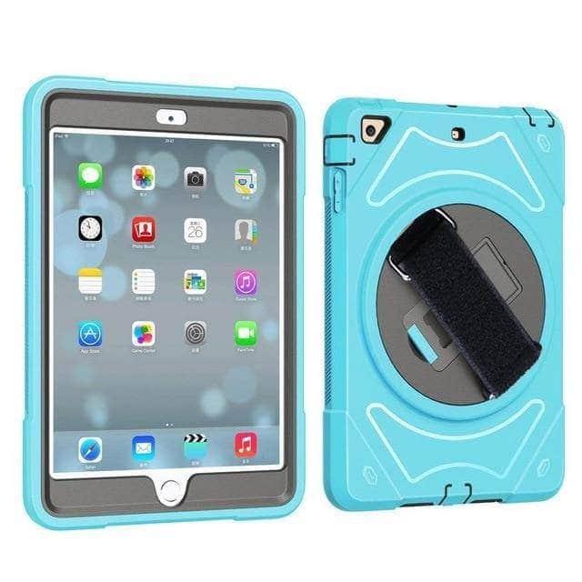iPad Mini 5 A2133 A2124 A2126 A2125 Kids Safe Shockproof Armor Cover Hand Strap