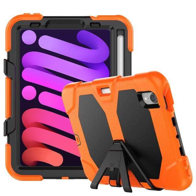 CaseBuddy Australia Casebuddy Orange iPad Mini 6 Shockproof Anti-fall Protective Rugged Case