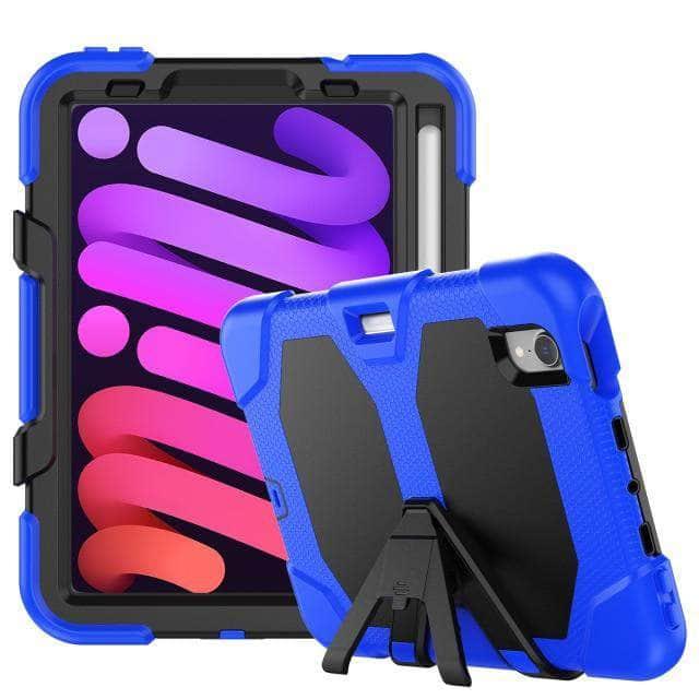 CaseBuddy Australia Casebuddy Blue iPad Mini 6 Shockproof Anti-fall Protective Rugged Case