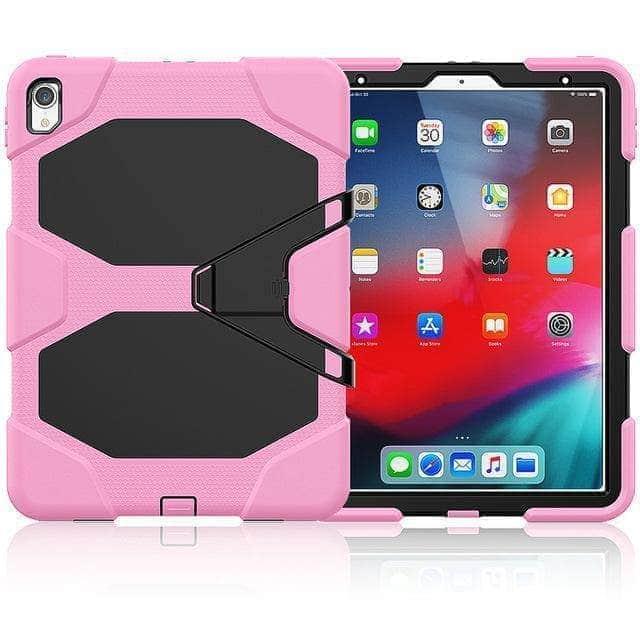 CaseBuddy Casebuddy iPad Pro 11" (2018) A1980 Military Heavy Duty Silicone PC Rugged Stand Case