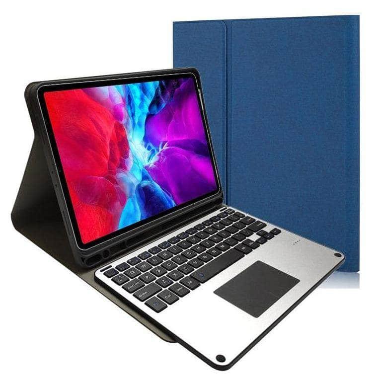 iPad Pro 11 2020 Bluetooth Touchpad Keyboard Pencil Holder Metal Panel Keyboard Case - CaseBuddy