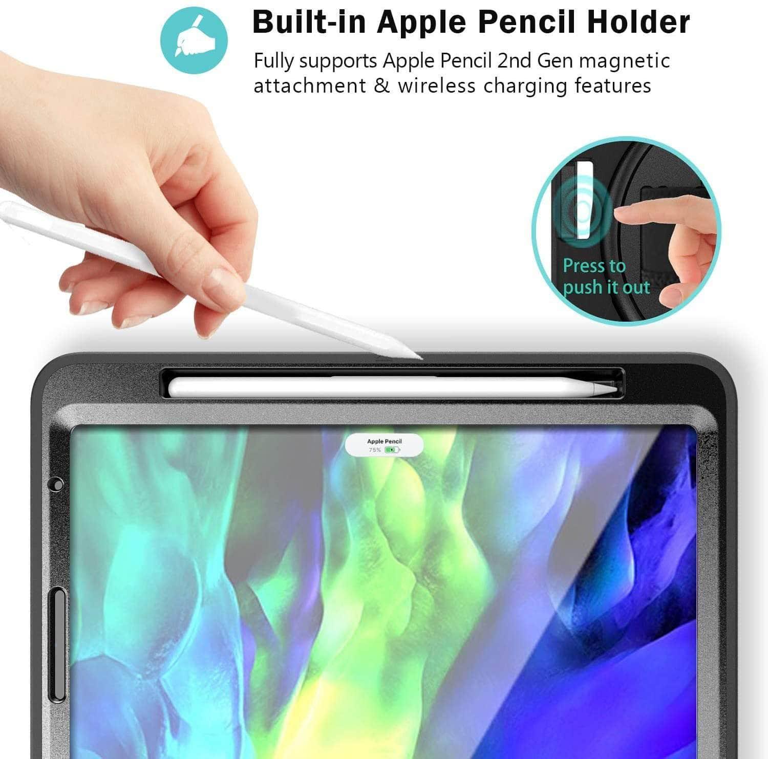 iPad Pro 11 2020 Pencil Wireless Charging Rugged Heavy Duty Shockproof Case - CaseBuddy