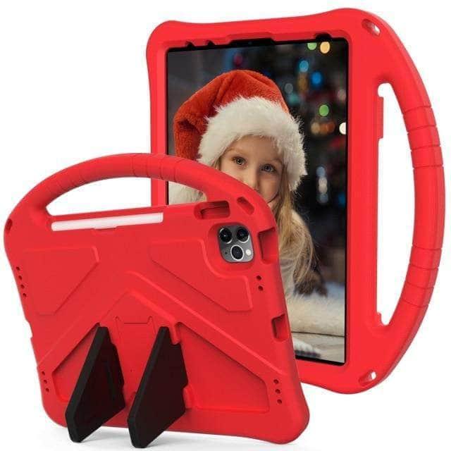 CaseBuddy Australia Casebuddy Red / For iPad Pro 11 2021 iPad Pro 11 2021 EVA Foam Portable Kids Safe Shockproof Stand