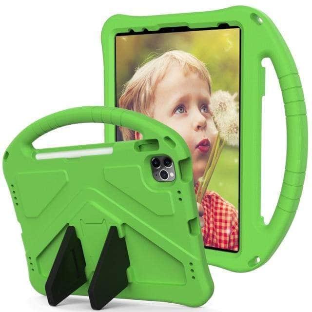 CaseBuddy Australia Casebuddy Green / For iPad Pro 11 2021 iPad Pro 11 2021 EVA Foam Portable Kids Safe Shockproof Stand