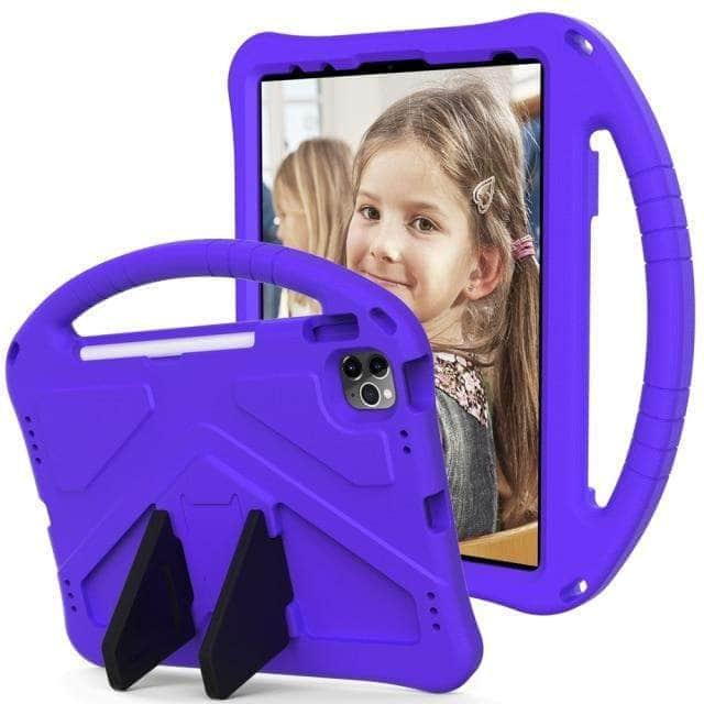 CaseBuddy Australia Casebuddy Purple / For iPad Pro 11 2021 iPad Pro 11 2021 EVA Foam Portable Kids Safe Shockproof Stand
