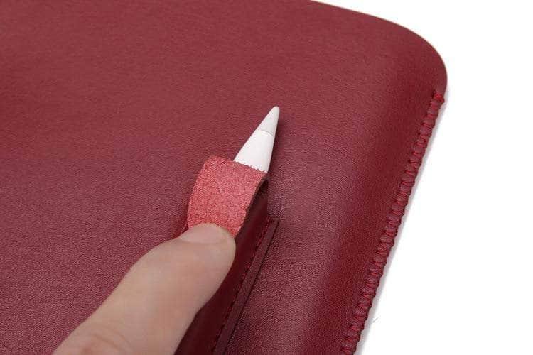 iPad Pro 12.9 11 (2020) Soft Protective Microfiber Leather Sleeve Case Pen Pouch - CaseBuddy