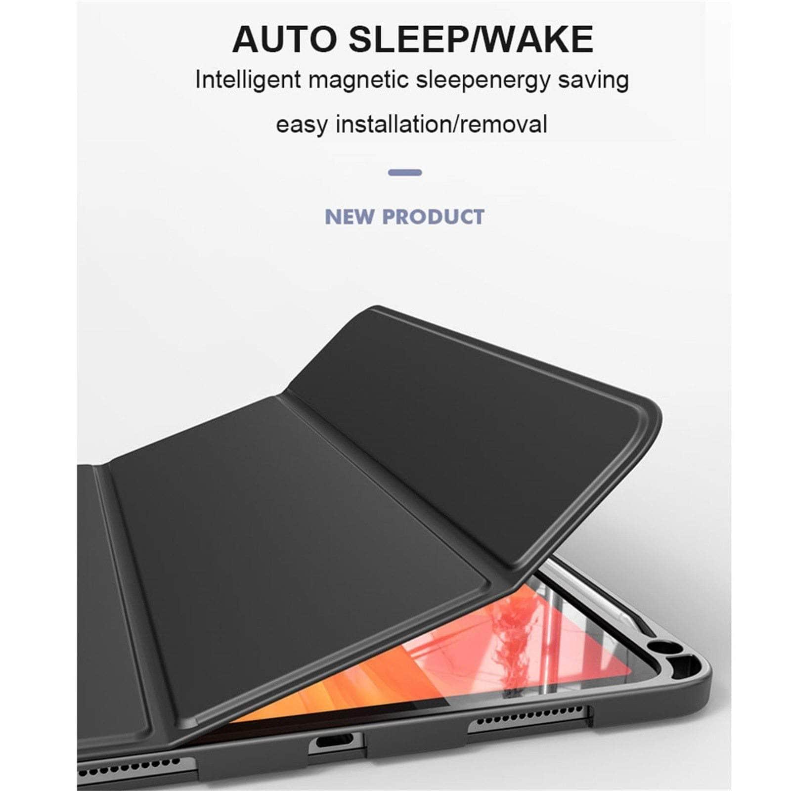 CaseBuddy Australia Casebuddy iPad Pro Protective Leather Look Bracket Automatic Sleep Wake Up Case