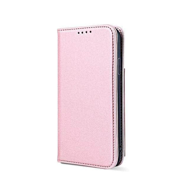 CaseBuddy Australia Casebuddy iphone 12 / Pink iPhone 12 11 Mini Pro Max Flip Case Thin Magnetic Card Holder