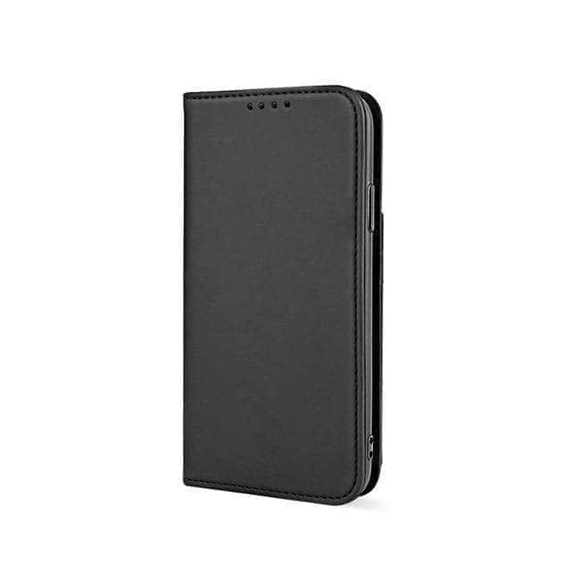 CaseBuddy Australia Casebuddy iphone 12 pro / Black iPhone 12 11 Mini Pro Max Flip Case Thin Magnetic Card Holder