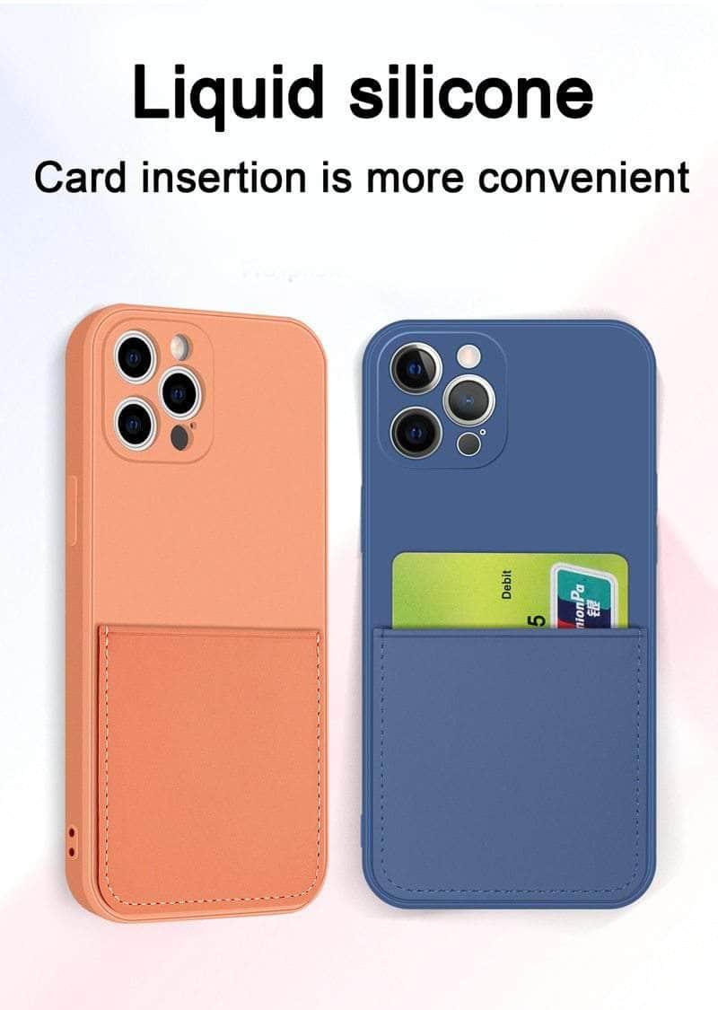 CaseBuddy Australia Casebuddy iPhone 13 Mini Liquid Silicone Case With Card Holder
