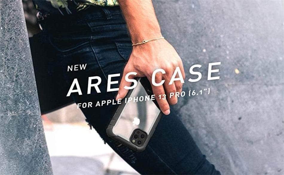 CaseBuddy Australia Casebuddy iPhone 13 Pro I-BLASON Ares Dual Layer Rugged Clear Bumper