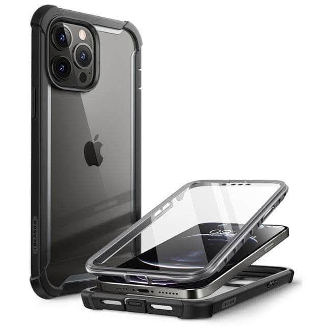 CaseBuddy Australia Casebuddy PC + TPU / Black iPhone 13 Pro I-BLASON Ares Dual Layer Rugged Clear Bumper