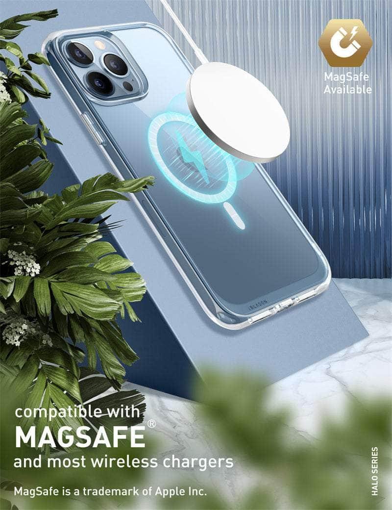 CaseBuddy Australia Casebuddy PC + TPU / Clear iPhone 13 Pro Max I-BLASON Halo Slim Clear MagSafe Case
