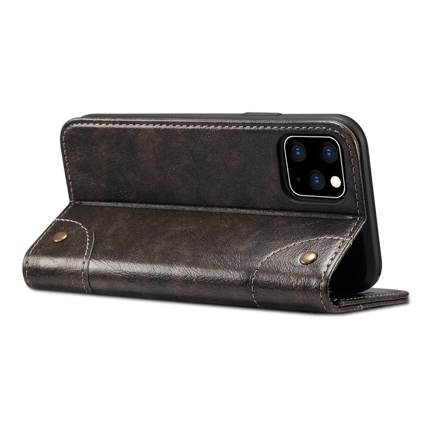 Casebuddy iPhone 14 Max Classic Wallet Flip Leather Case
