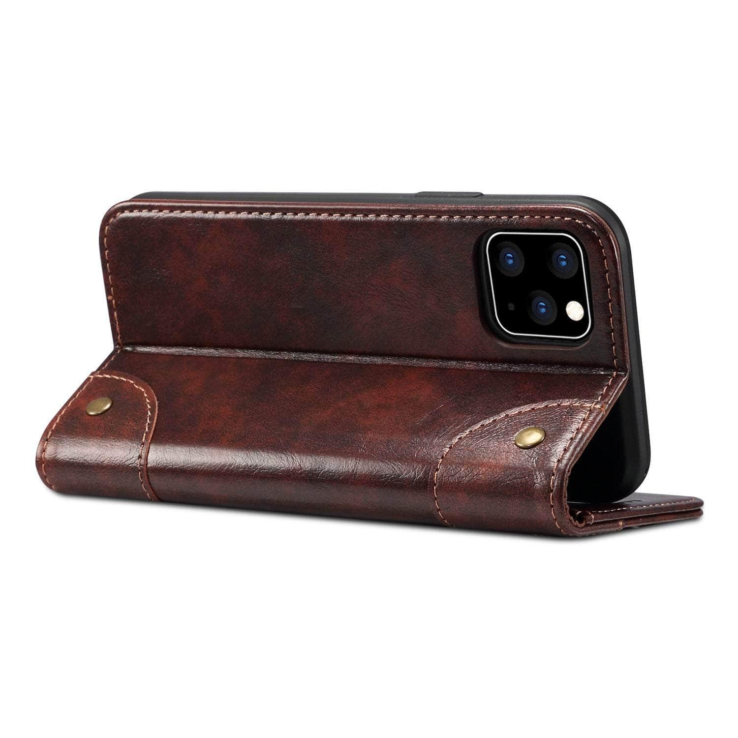 Casebuddy iPhone 14 Max Classic Wallet Flip Leather Case