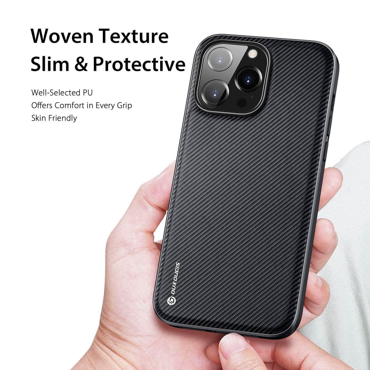 Casebuddy iPhone 14 Pro Max DUX DUCIS Woven Fabric  Slim Back Case