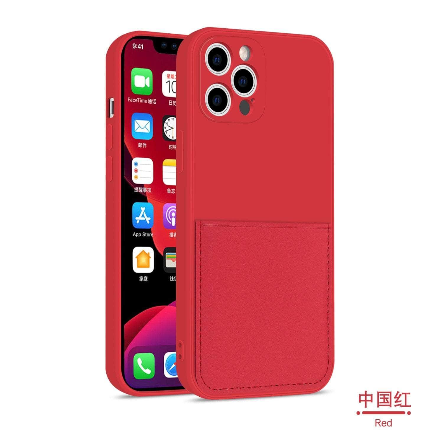 Casebuddy iPhone 14 Pro Silicone Card Holder Wallet