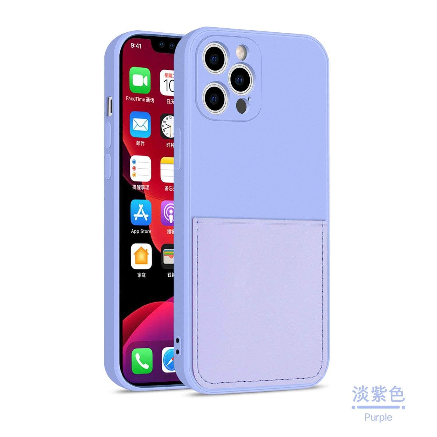Casebuddy for iPhone 14 Pro / TU1 iPhone 14 Pro Silicone Card Holder Wallet