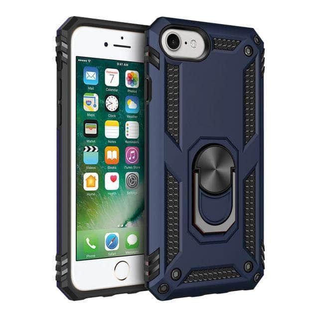 iPhone SE 2020 Military Grade Drop Tested Protective Kickstand Magnetic Car Mount Case - CaseBuddy
