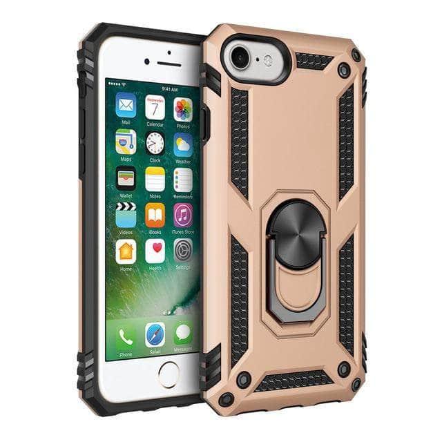 iPhone SE 2020 Military Grade Drop Tested Protective Kickstand Magnetic Car Mount Case - CaseBuddy