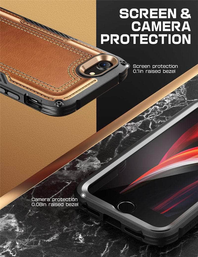 CaseBuddy Australia Casebuddy iPhone SE 2022 SUPCASE UB Royal Full-Body Faux Leather Cover