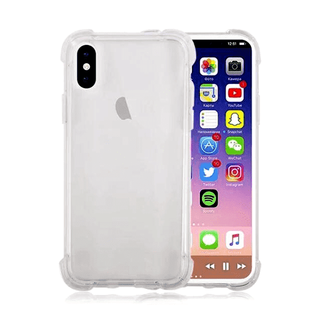 iPhone X Clear Shell Cover - CaseBuddy