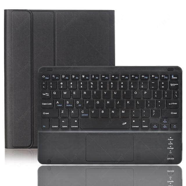 CaseBuddy Australia Casebuddy Black with Black / For Air 2020 4th Keyboard Case iPad Air 4 10.9 2020 A2324 A2072 Pen Slot Detachable Magnet Trackpad