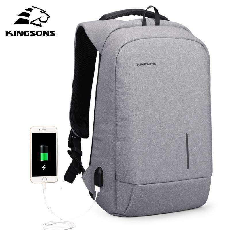 Kingsons USB Charge Anti Theft Backpack 15.6'' Laptop Waterproof