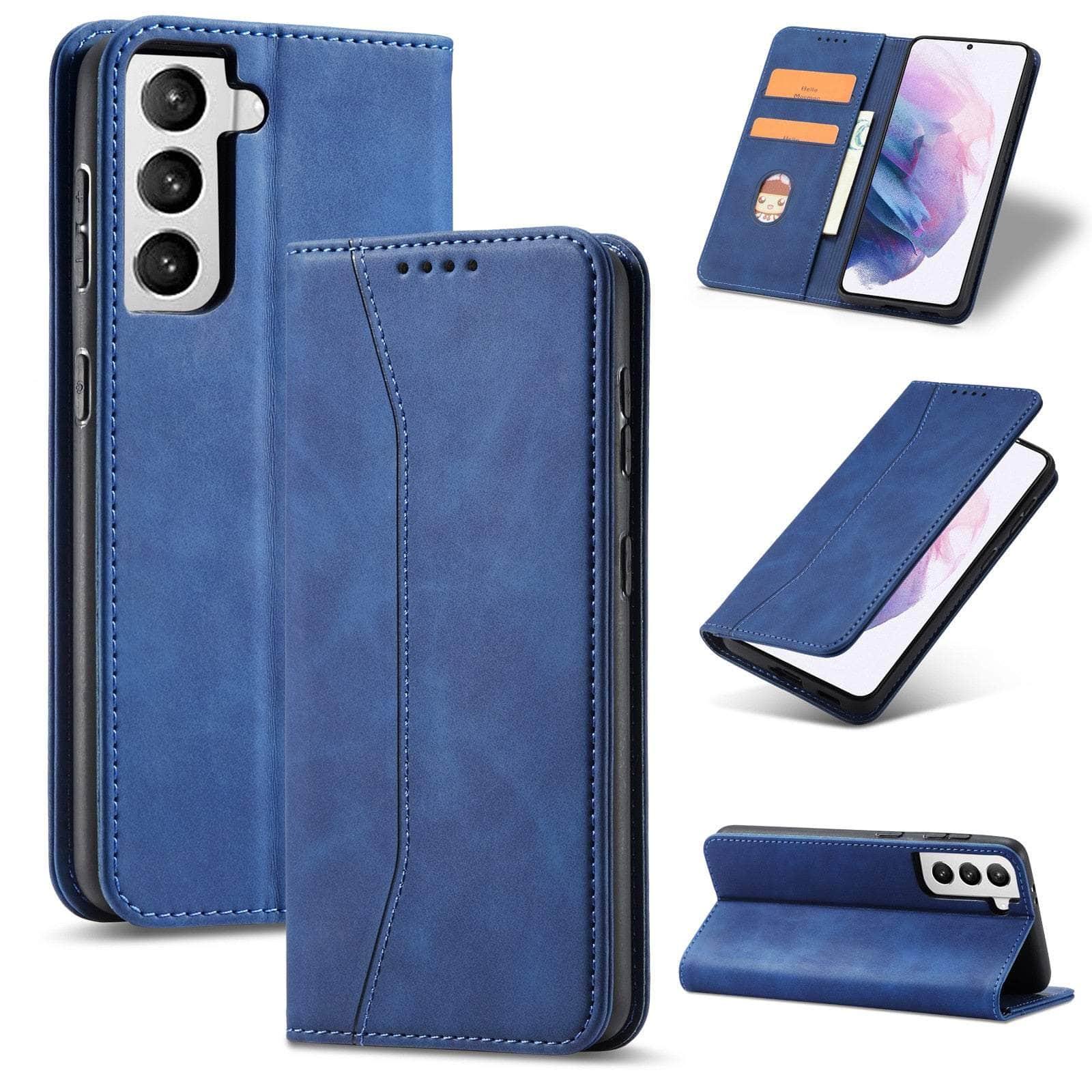 CaseBuddy Australia Casebuddy Leather Flip Galaxy S22 Ultra Luxury Wallet Cards Case