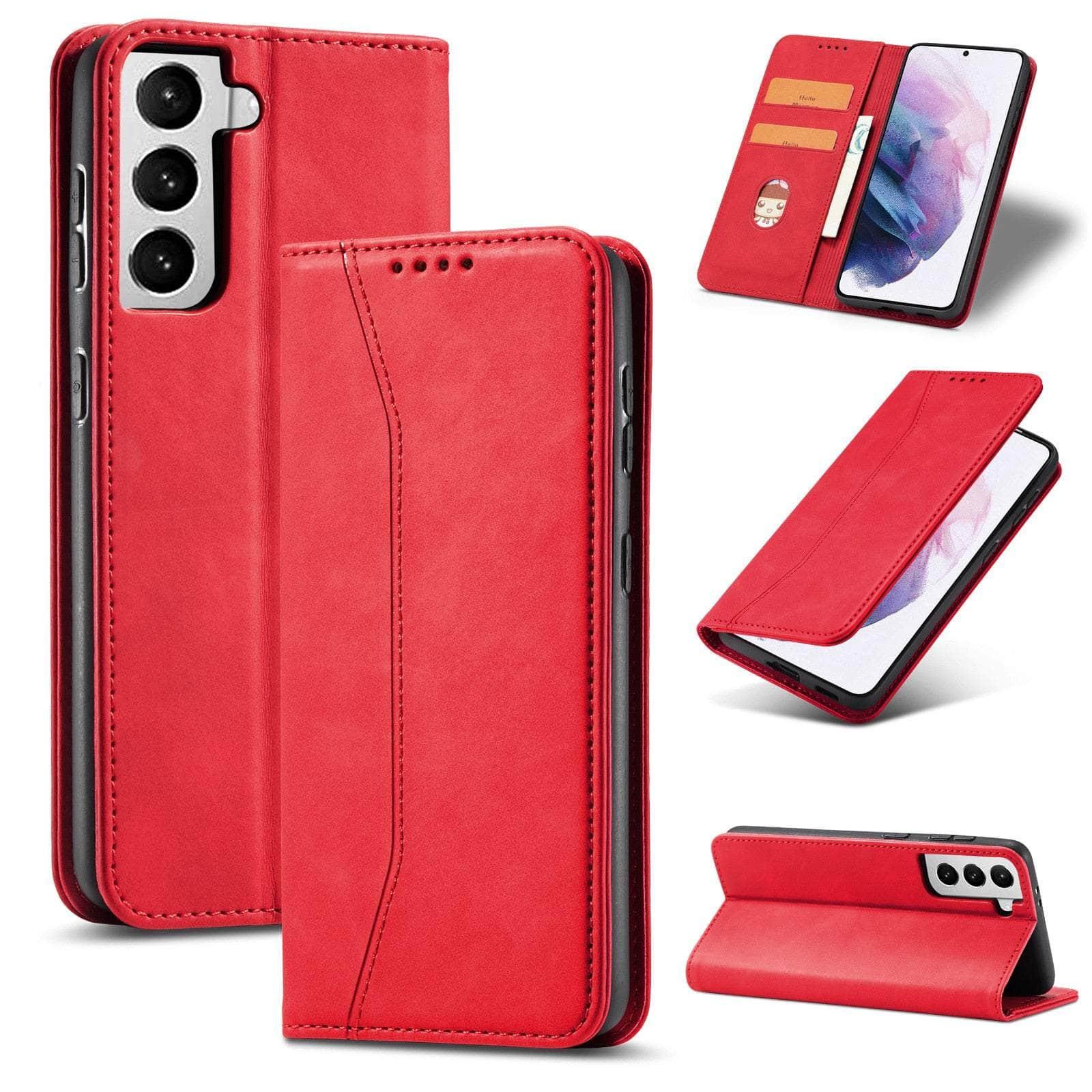 CaseBuddy Australia Casebuddy Leather Flip Galaxy S22 Ultra Luxury Wallet Cards Case