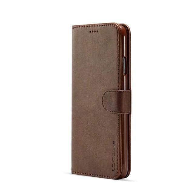 CaseBuddy Australia Casebuddy iphone 11pro max / Brown Leather iPhone Wallet Flip Case