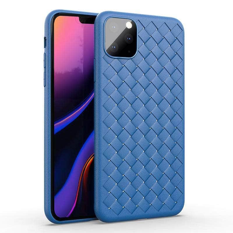 Luxury BV Grid Weaving Slim Protective Back Cover case for iPhone 11 Pro Max - CaseBuddy
