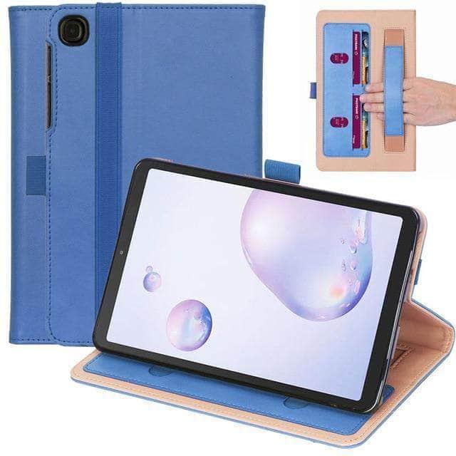 CaseBuddy Australia Casebuddy Blue Luxury Galaxy Tab A7 10.4 T500 T505 Hand Holder Stand Shell