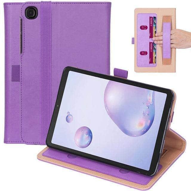 CaseBuddy Australia Casebuddy Purple Luxury Galaxy Tab A7 10.4 T500 T505 Hand Holder Stand Shell