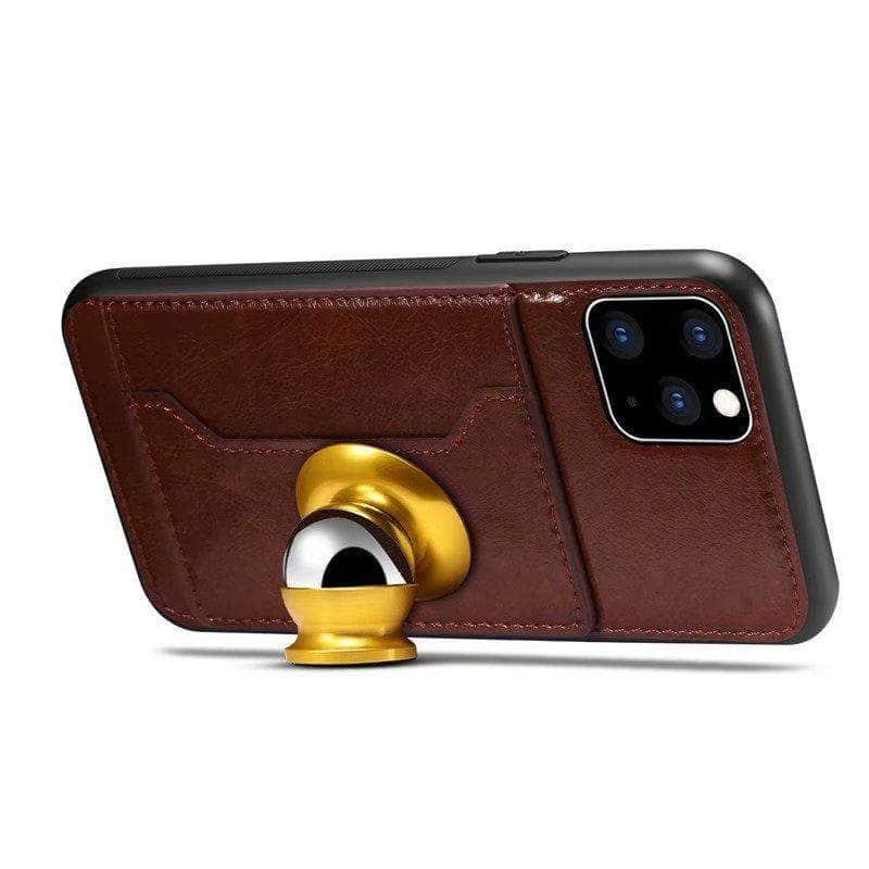 Luxury High Quality Wallet Credit Card Slot Leather Back Cover Case For iPhone 11 Pro Max Case - CaseBuddy