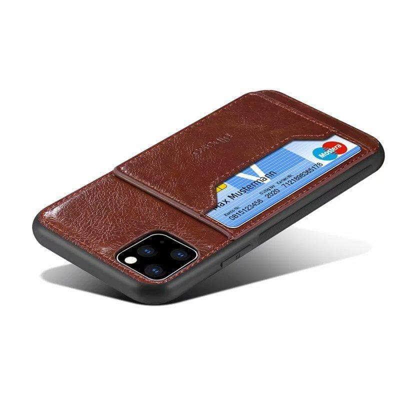 Luxury High Quality Wallet Credit Card Slot Leather Back Cover Case For iPhone 11 Pro Max Case - CaseBuddy