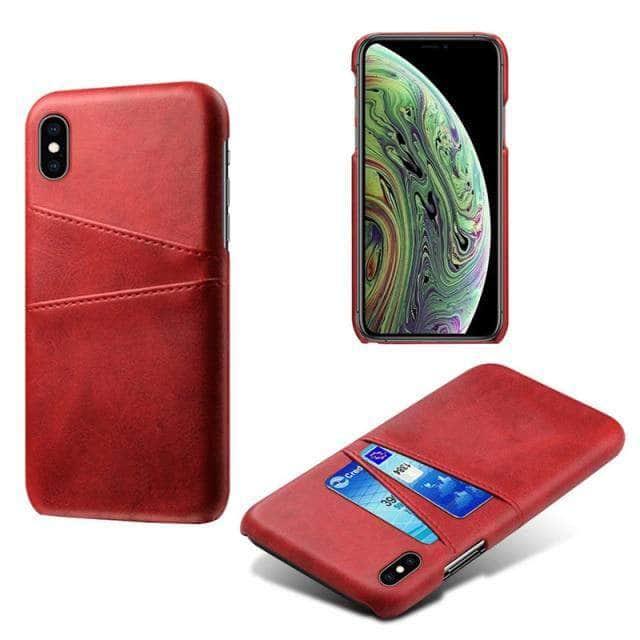 CaseBuddy Australia Casebuddy For iPhone 13 Mini / Red Luxury iPhone 13 Mini Card Holder Case