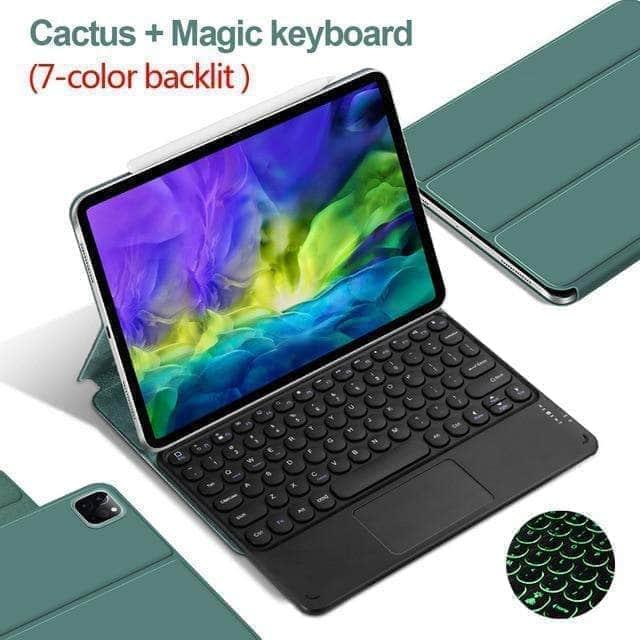 CaseBuddy Australia Casebuddy GF Cactus Touch 7C / iPad Pro 12.9 2020 Magic iPad Magnetic Bluetooth Keyboard Case