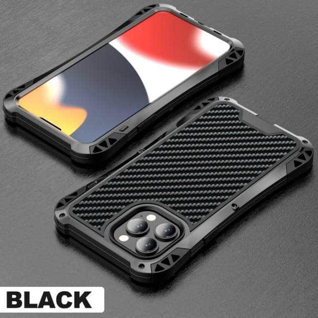 CaseBuddy Australia Casebuddy For iPhone 13 ProMax / black Metal Armor iPhone 13 Heavy Duty Protection Cover