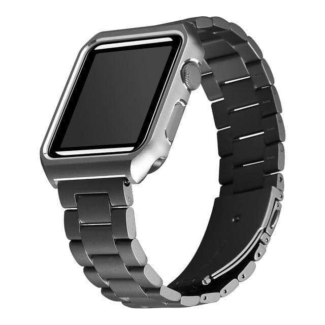 Metal Stainless Steel Strap Apple Watch 6 5 4 3 2 SE 44/42/40/38 - CaseBuddy
