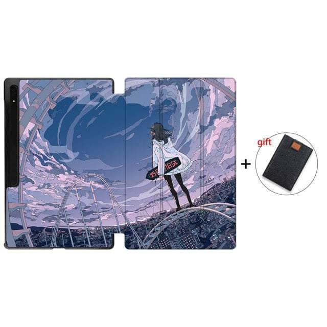 CaseBuddy Australia Casebuddy SS08 / S8 Ultra 14.6 X900 MTT 2022 Galaxy Tab S8 Ultra X906 Tri-fold Stand Case