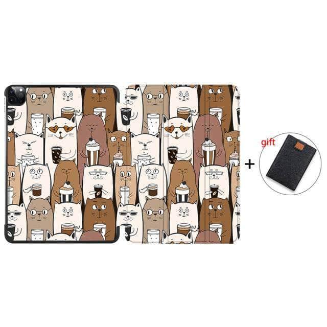 CaseBuddy Australia Casebuddy IP10 / Pro 12.9 3rd 4th Gen MTT iPad Pro 12.9 (2018/2020) Pencil Magnetic TriFold Smart Stand Case