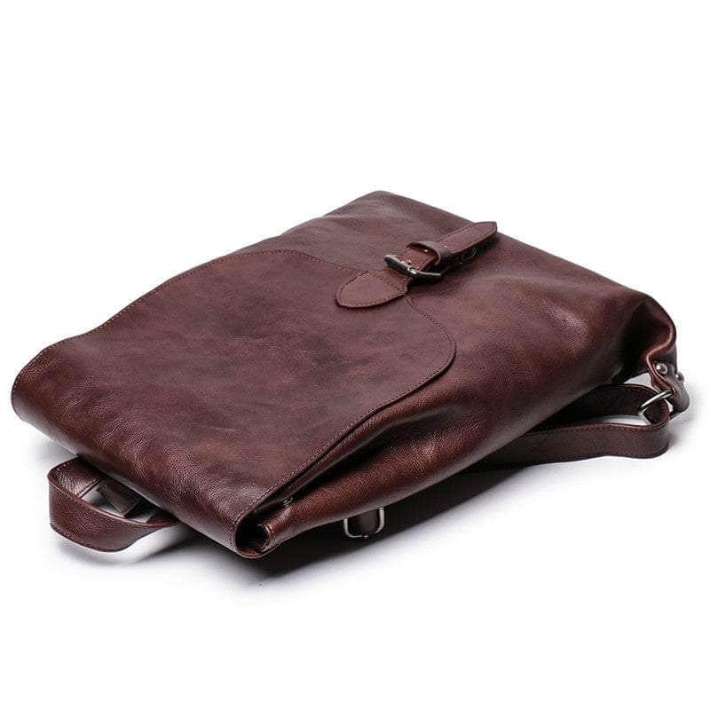 CaseBuddy Australia Nesitu Highend Vintage Genuine Leather Men  Backpack