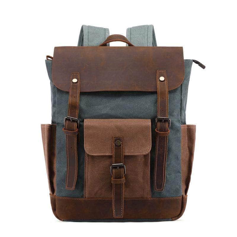 CaseBuddy Australia Casebuddy Nesitu Vintage Wax Canvas 14'' Laptop Backpack