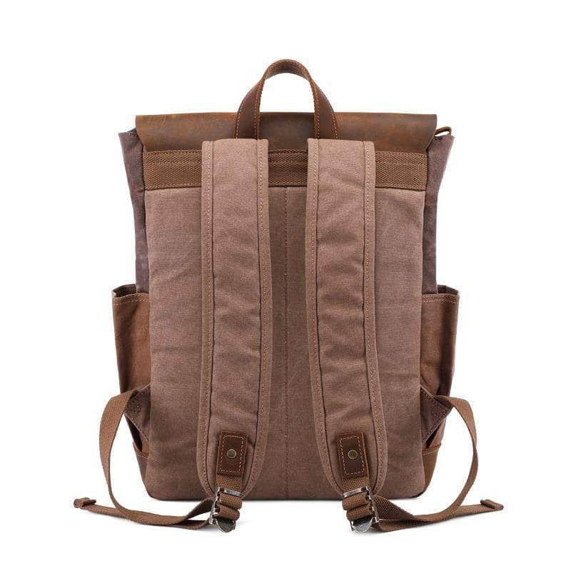 CaseBuddy Australia Casebuddy Nesitu Vintage Wax Canvas 14'' Laptop Backpack