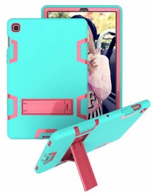 New 360 Full Protection CaseGalaxy Tab A 10.1 2019 T510 T515 Shockproof Heavy Duty Silicone Hard Stand - CaseBuddy