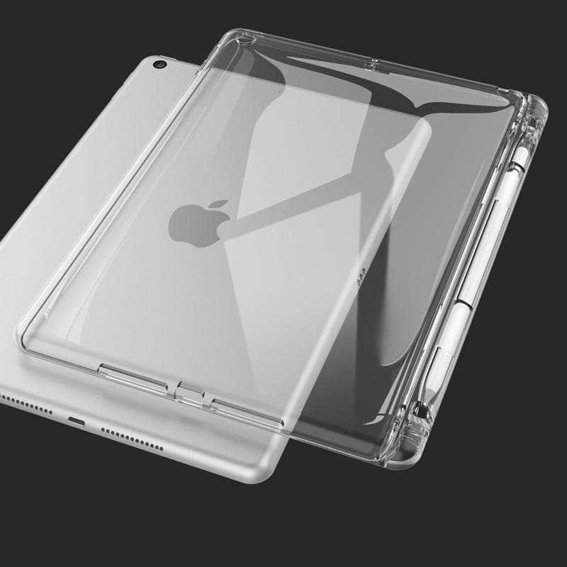 Pencil Holder Back Case iPad Air 4 10.9 2020 TPU Silicone Transparent - CaseBuddy