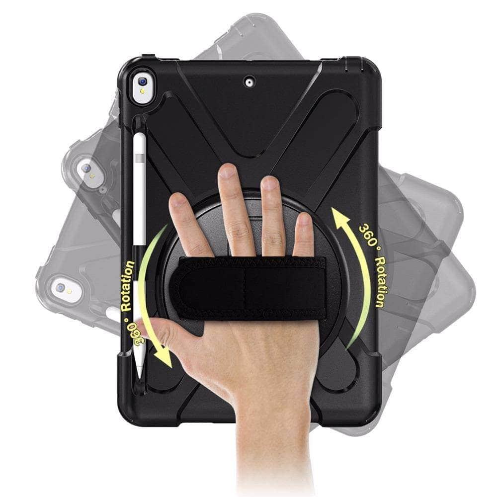 CaseBuddy Casebuddy Premium Armor Shockproof Hand Shoulder Strap Case iPad Air 3 2019 with Pencil Holder