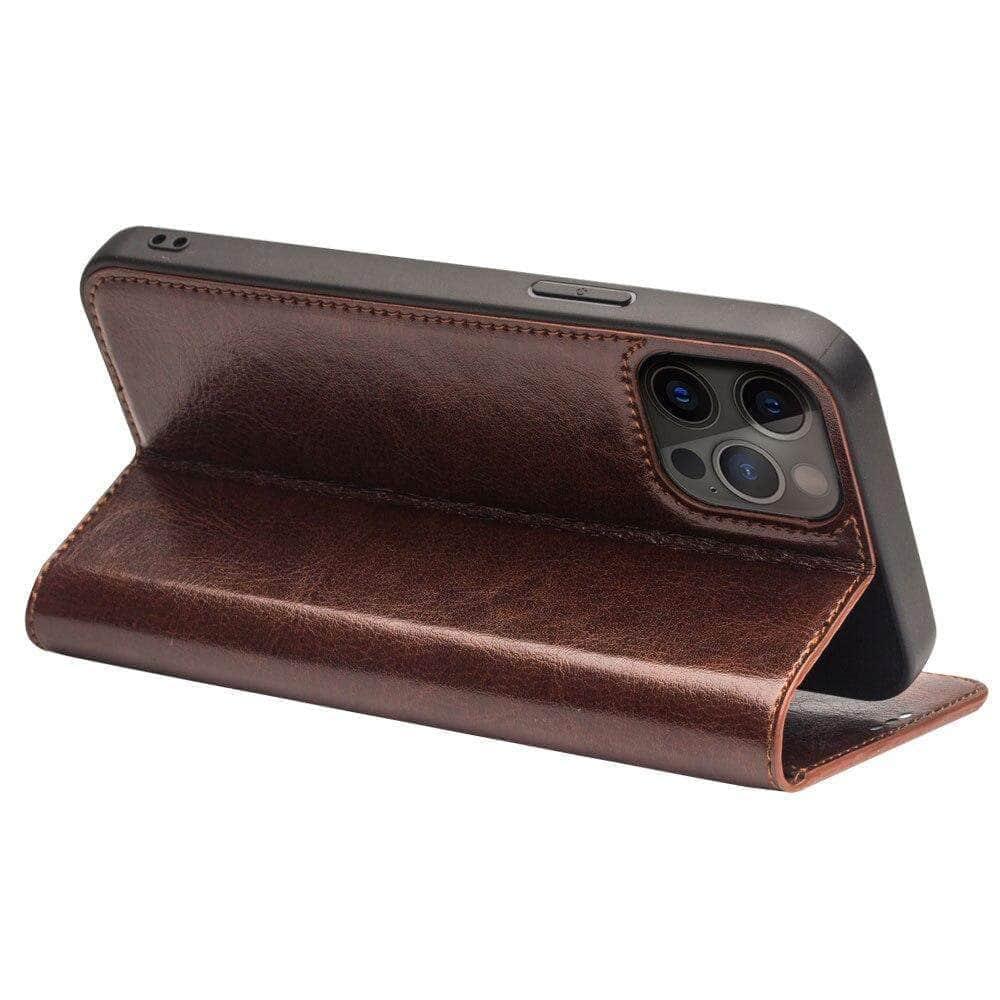 CaseBuddy Australia Casebuddy QIALINO Genuine iPhone 13 & 13 Pro Leather Case